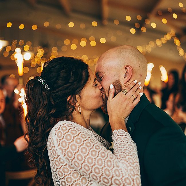 Cérémonie laïque en hiver ambiance de Noël