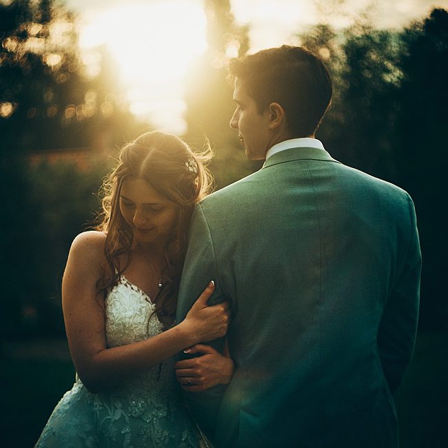 Photos de couple au coucher du soleil