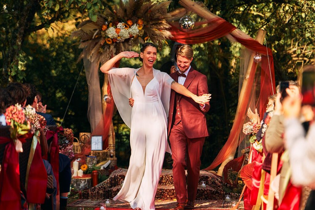 Sortie de la cérémonie laïque